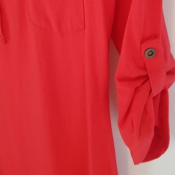 Tart Collection Womens Size S Modal Blend Popover Tunic Dress Red - Picture 5 of 7